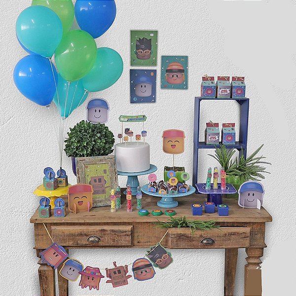 decoração roblox para quarto de menino