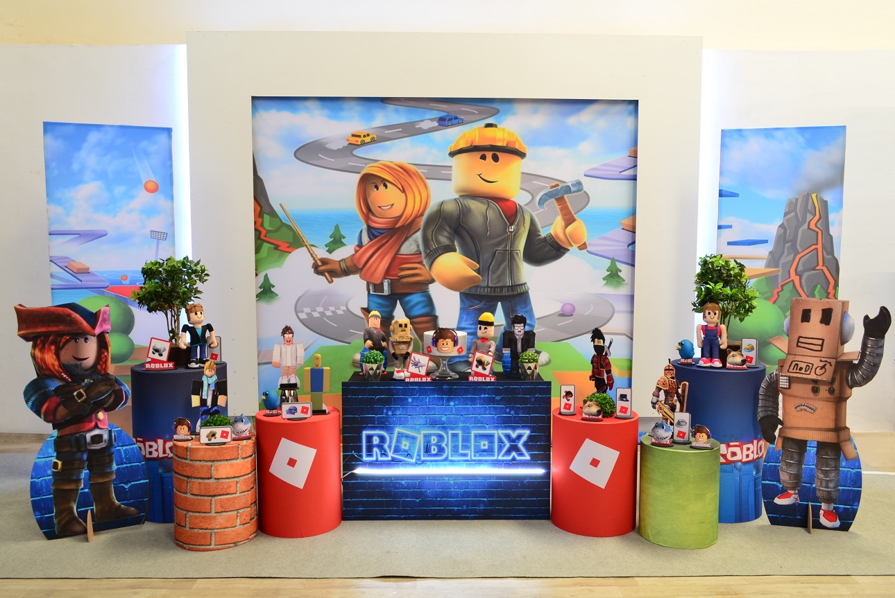 como decorar festa roblox