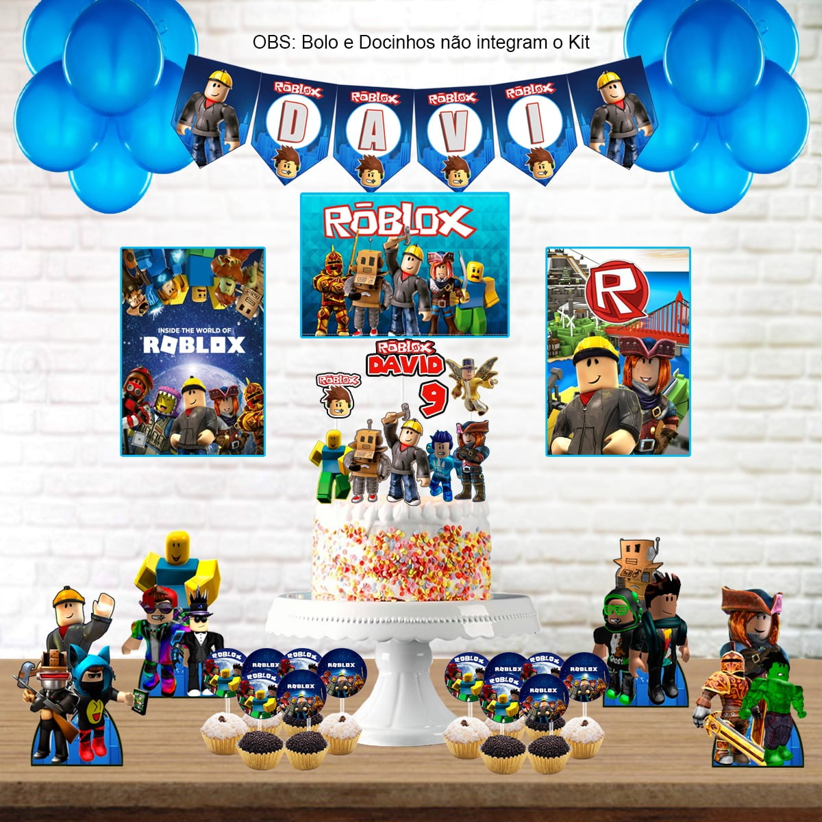 como decorar festa roblox