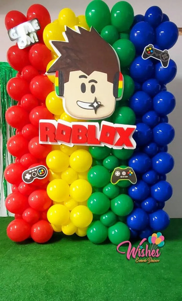 balões para festa roblox