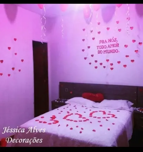 decoração romântica quarto barato