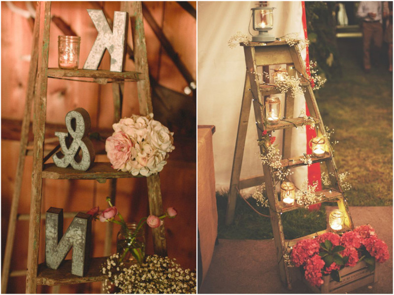 decoração de casamento rústico vs boho
