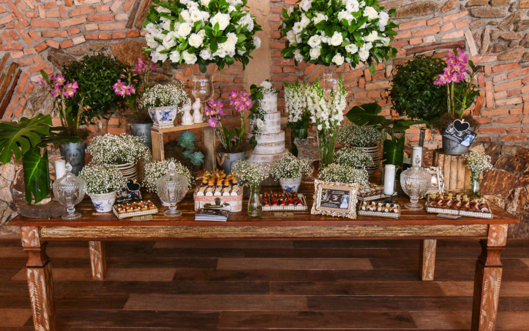 decoração de casamento rústico vs boho