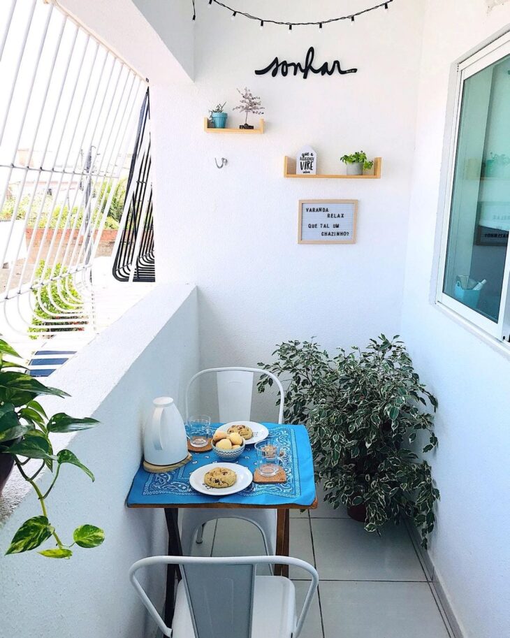 decoração sacada pequena