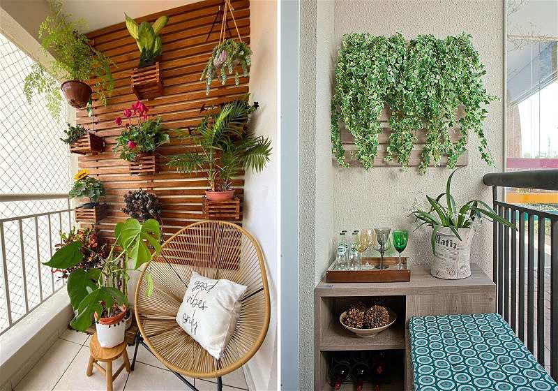 decoração sacada pequena
