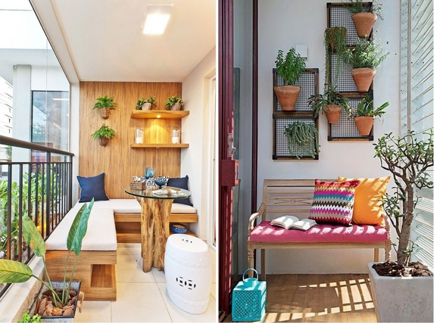decoração sacada pequena