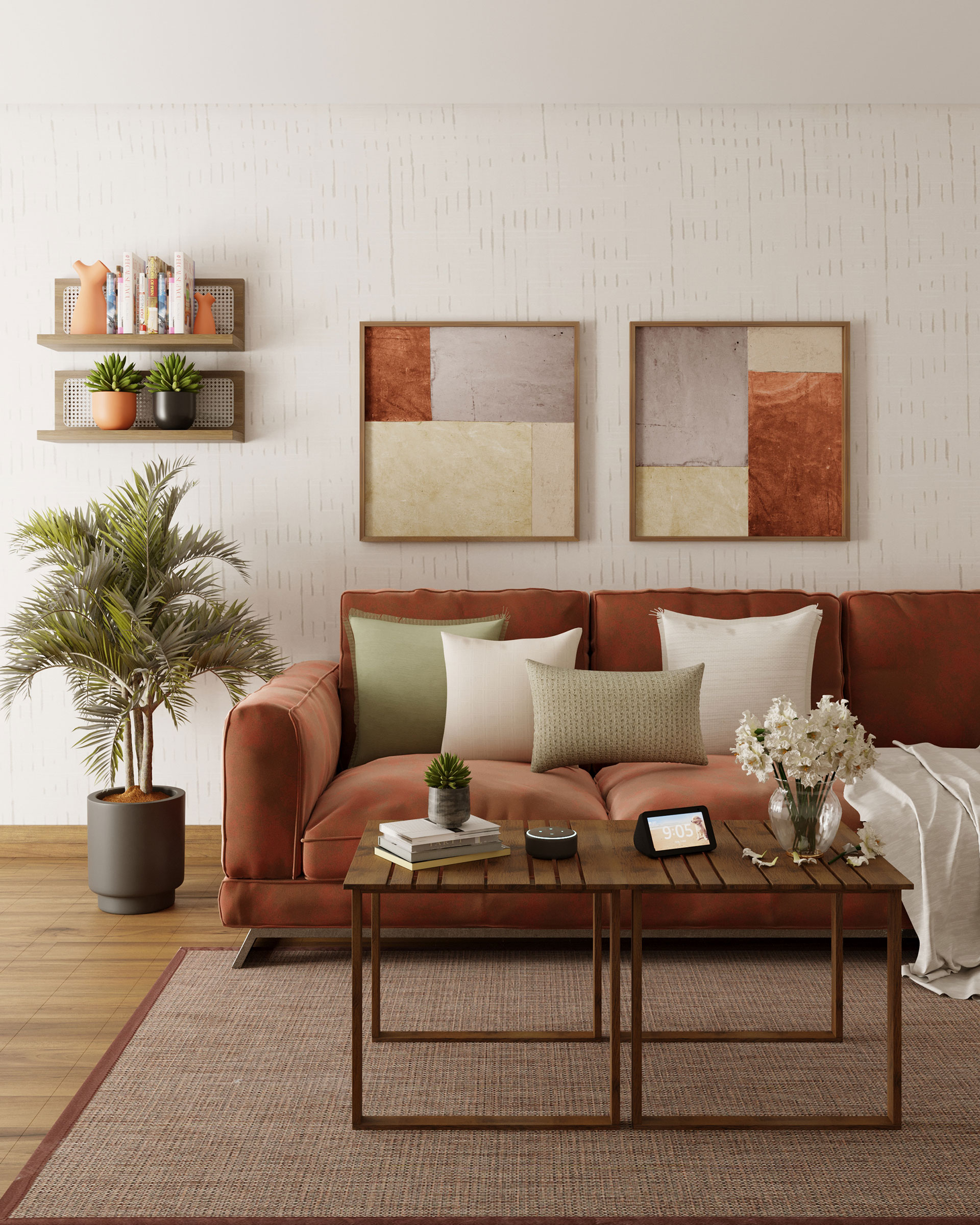 sala 5x3 pequena vs sala 4x4 qual a melhor