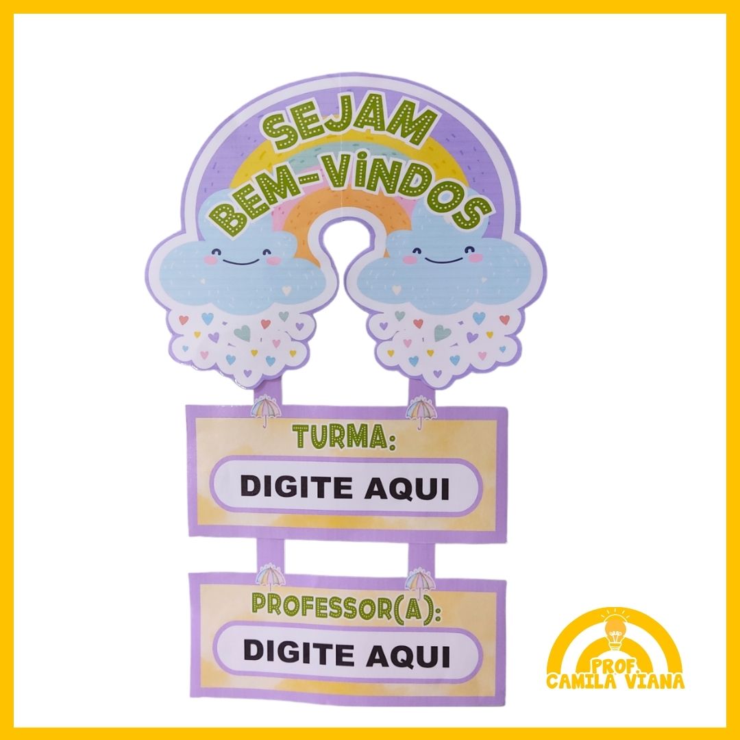 Chuva de Bênçãos decoração sala de aula