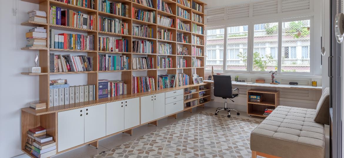 ideias de decoração para sala de leitura pequena
