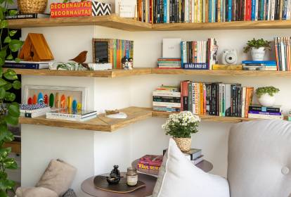 ideias de decoração para sala de leitura pequena