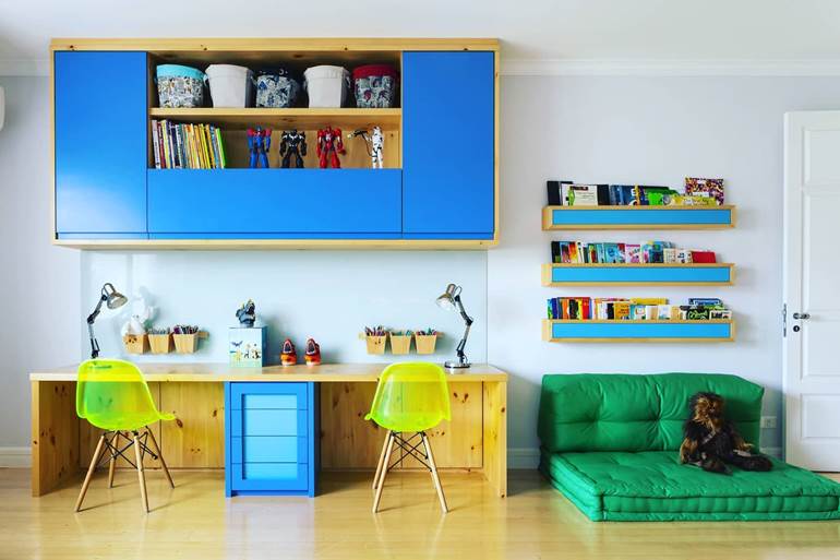 decoração acessível para sala de leitura infantil