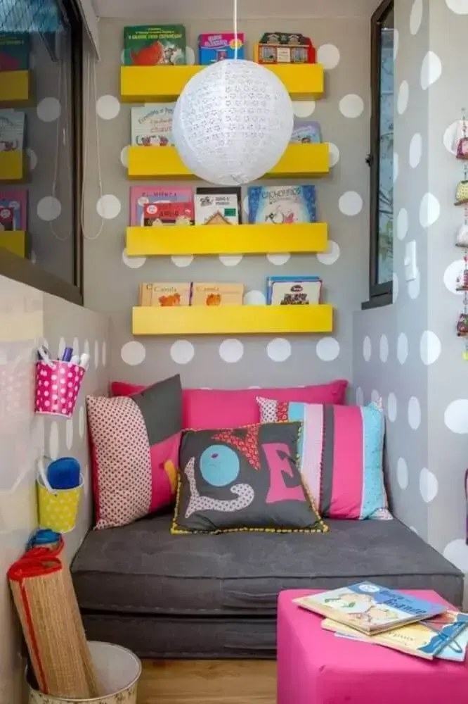 cores para sala de leitura infantil