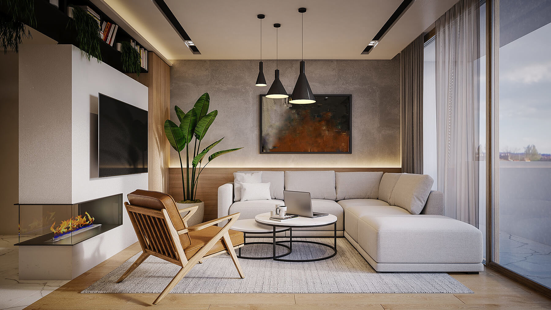 como não confundir estilo moderno com contemporâneo na sala