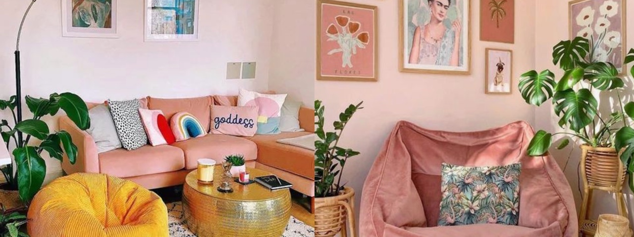 erros comuns ao decorar sala de estar rosa