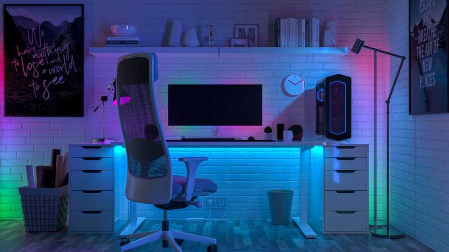 setup gamer minimalista