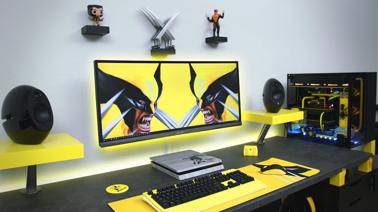 organização cabos setup