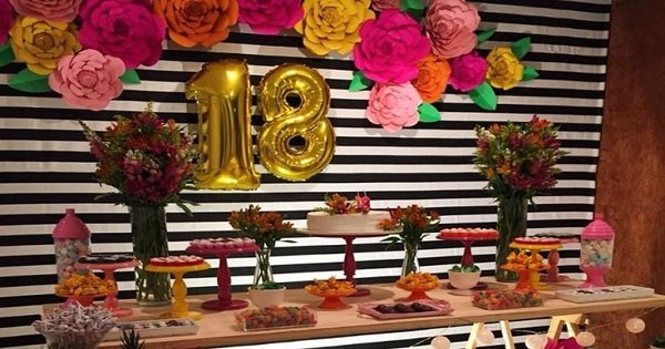decoração simples 18 anos
