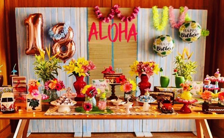 decoração de festa de 18 anos simples vs elaborada