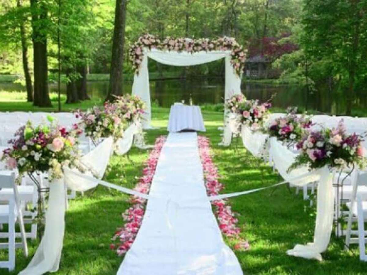 decoração simples casamento civil