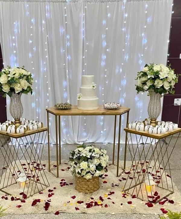 decoração simples casamento civil