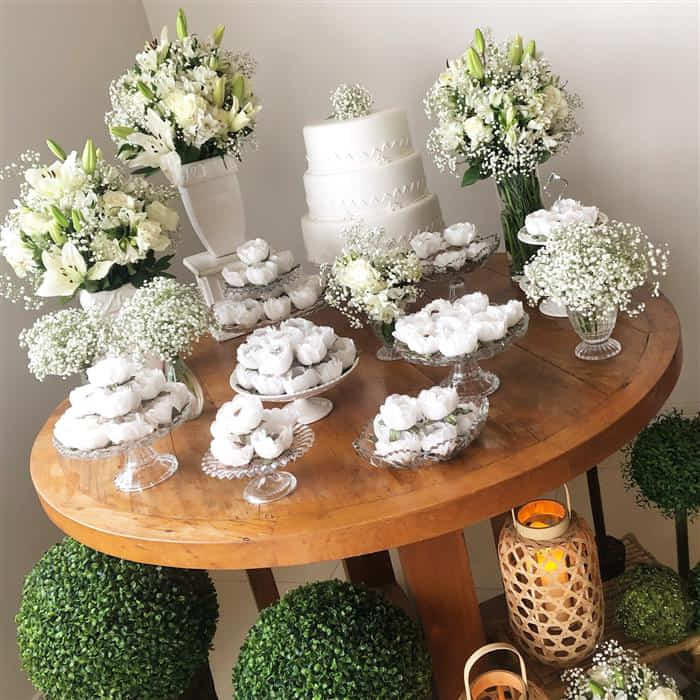 decoração simples casamento civil