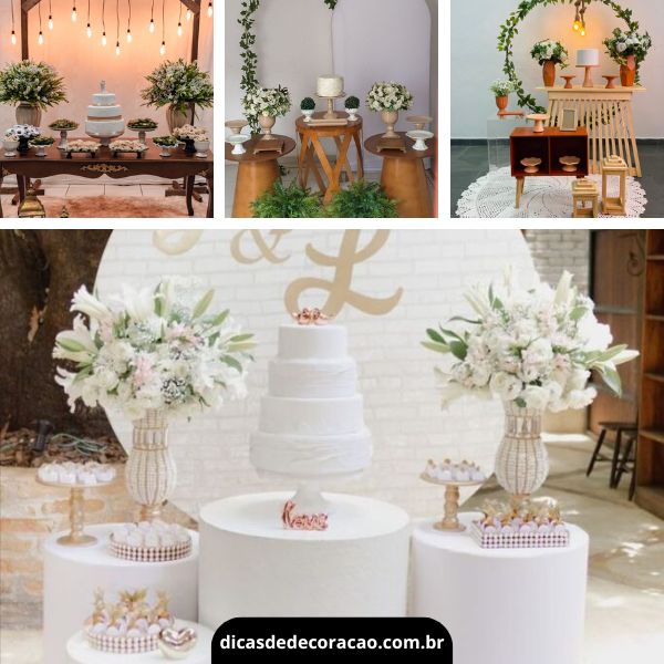 decoração simples casamento civil