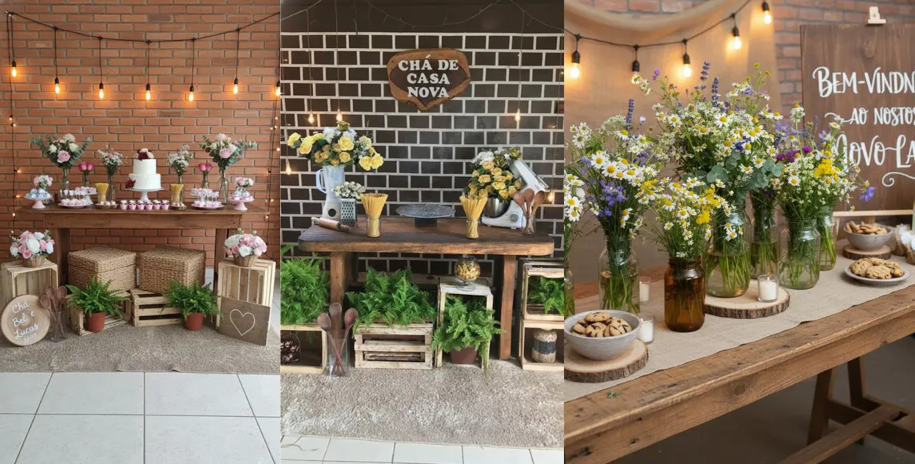 ideias criativas decoração simples chá de casa nova