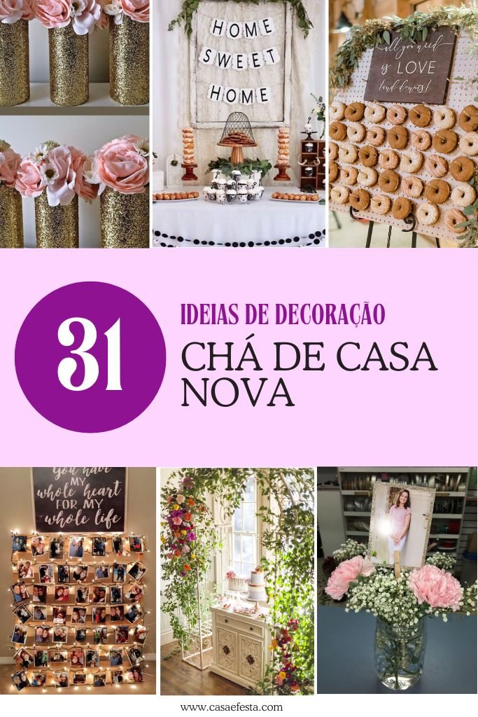 decoração chá de casa nova rústico vs minimalista
