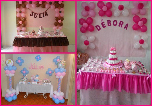 ideias de decoração simples para chá de fraldas