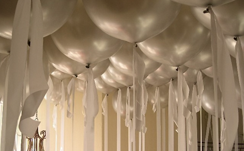 decoração barata com balões