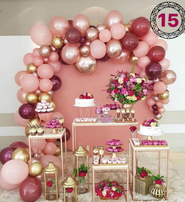 como economizar decoração festa 15 anos