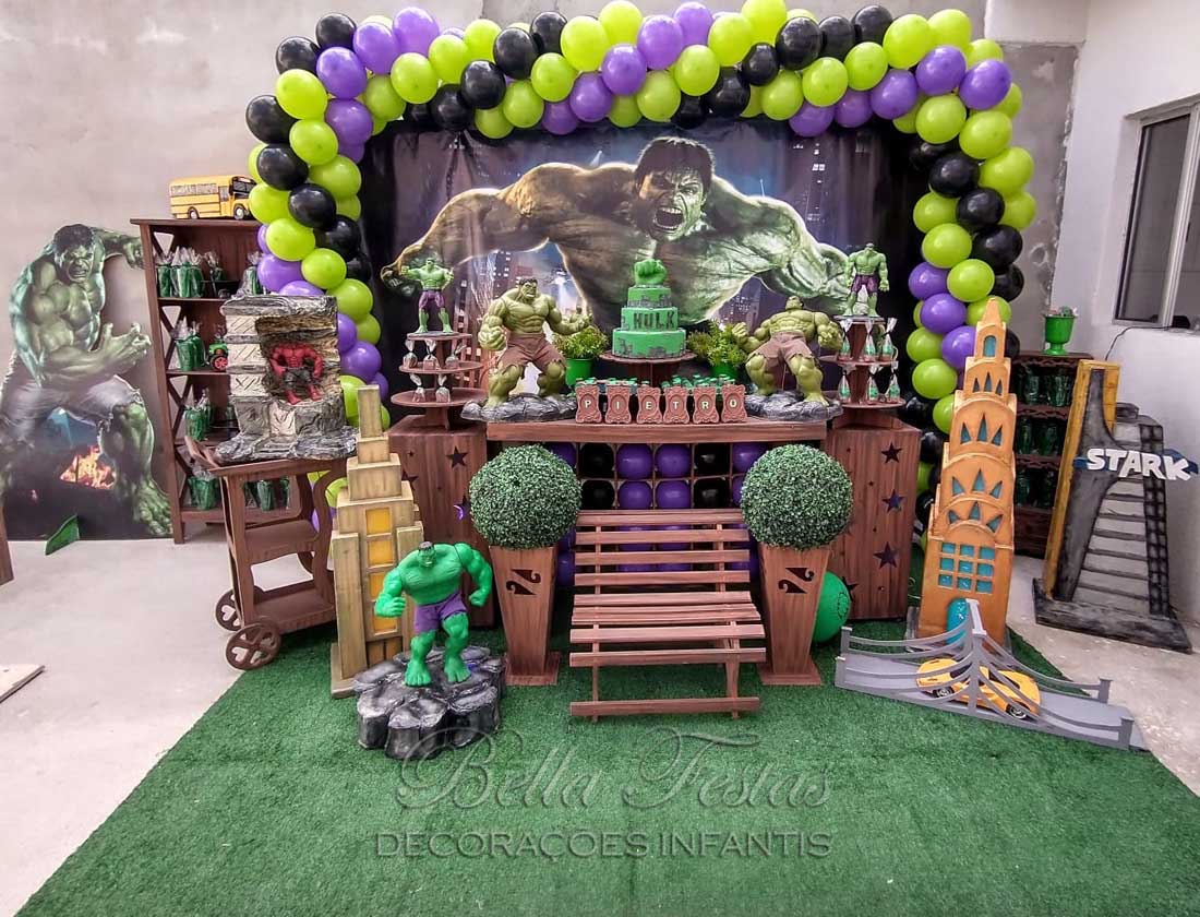 mesa temática hulk