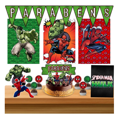 como fazer decoração hulk caseira