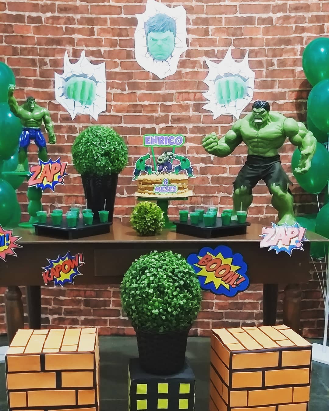 decoração hulk menino