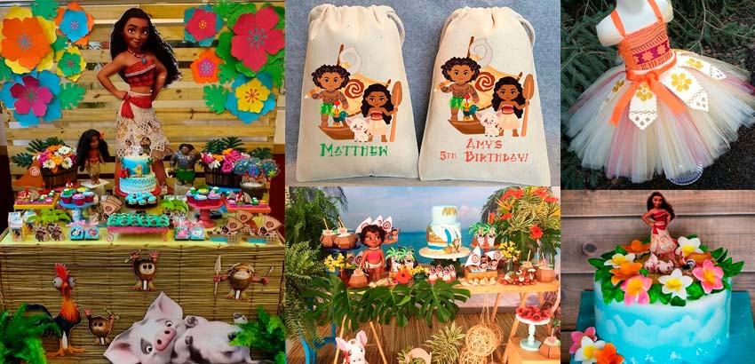 como fazer decoração simples moana baby em casa
