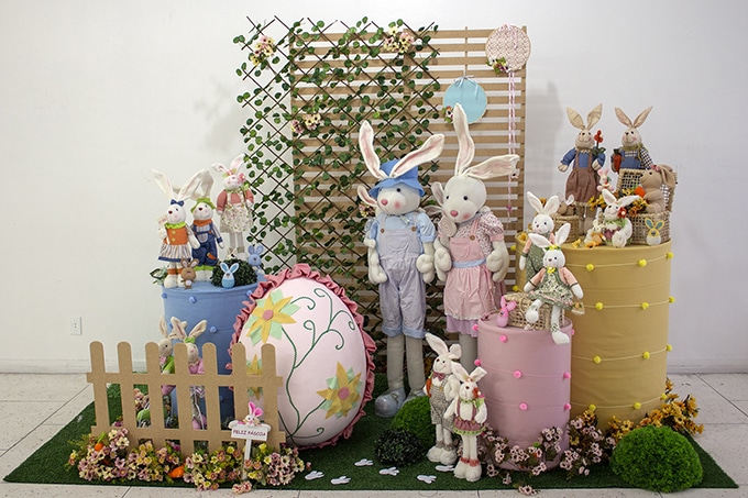 decoração de páscoa simples vs decoração elaborada