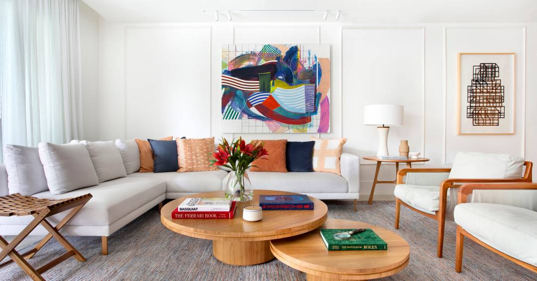 decoração sala simples com plantas