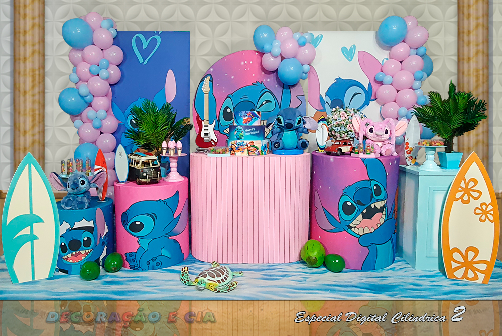 quanto custa uma decoração completa de festa Stitch