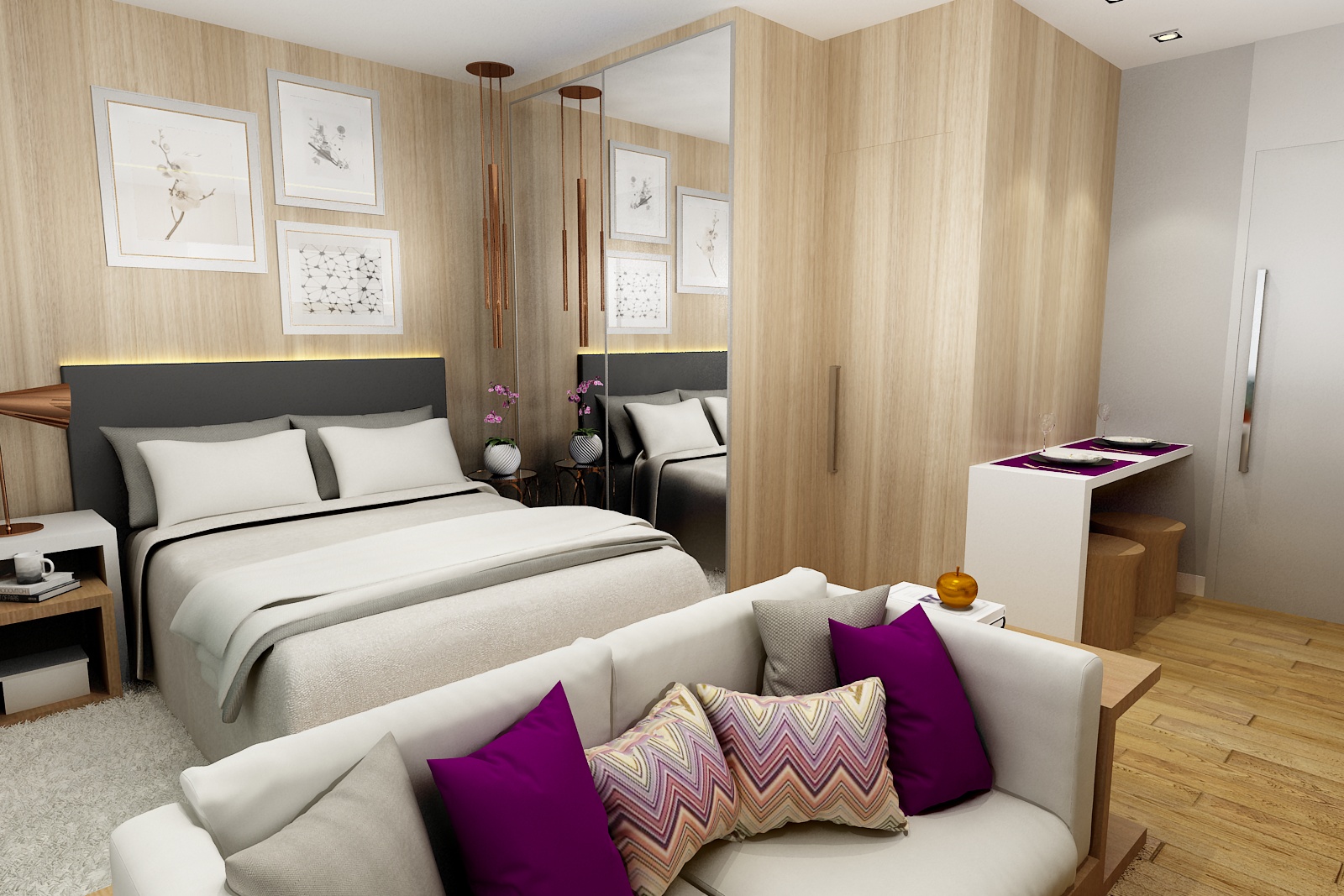 layout studio 20m2