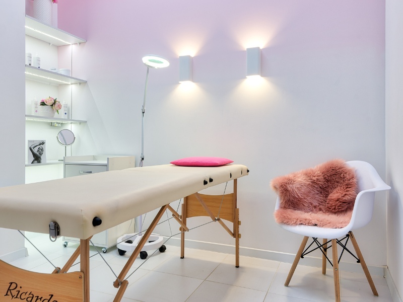 móveis para studio de lash designer