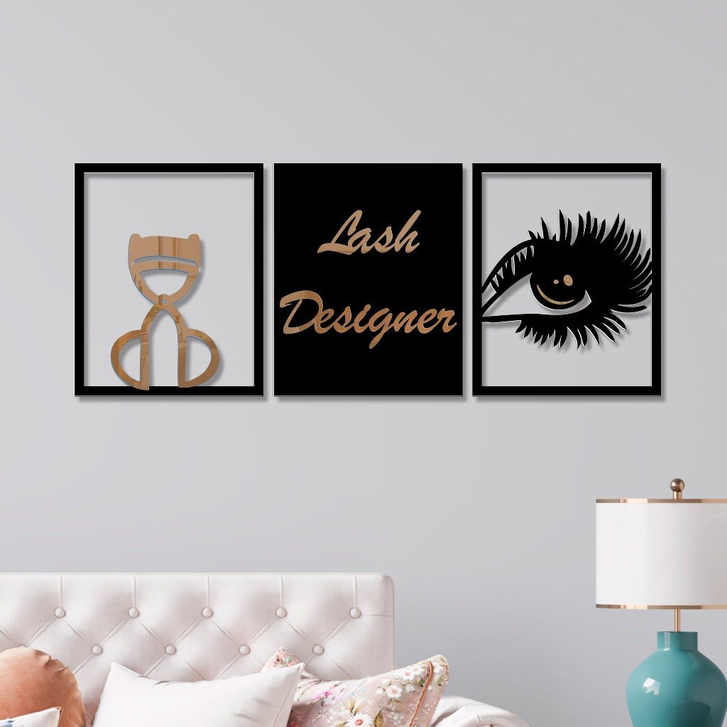 organização material lash designer