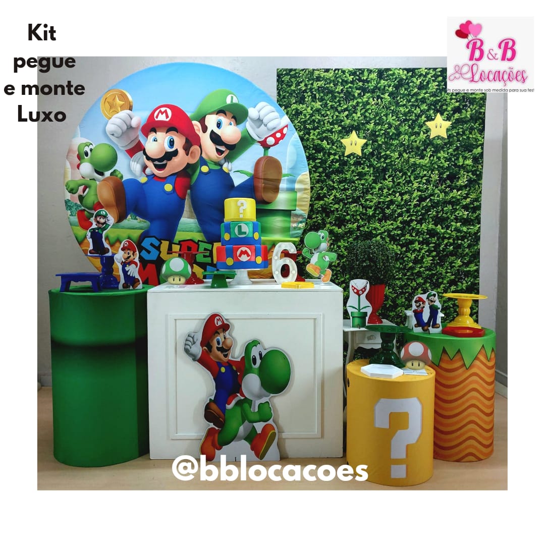 decoração Mario Bros sofisticada