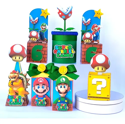 decoração Mario Bros sofisticada
