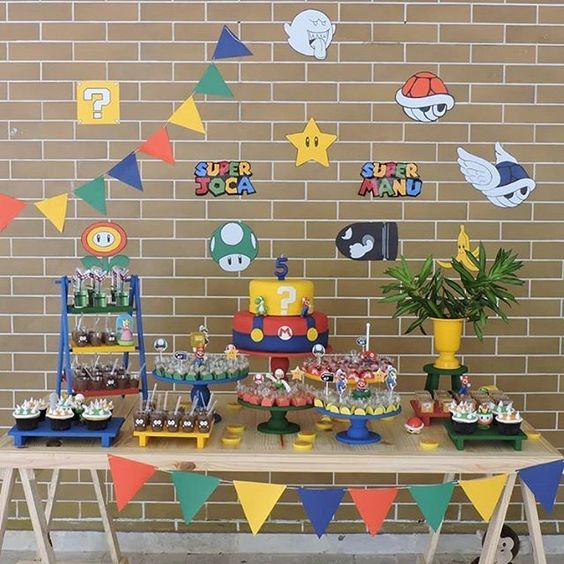 festa tema mario bros passo a passo