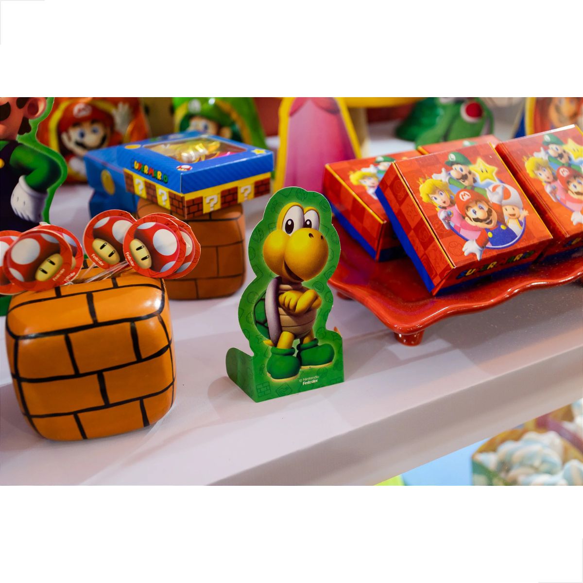 decoração festa infantil mario simples
