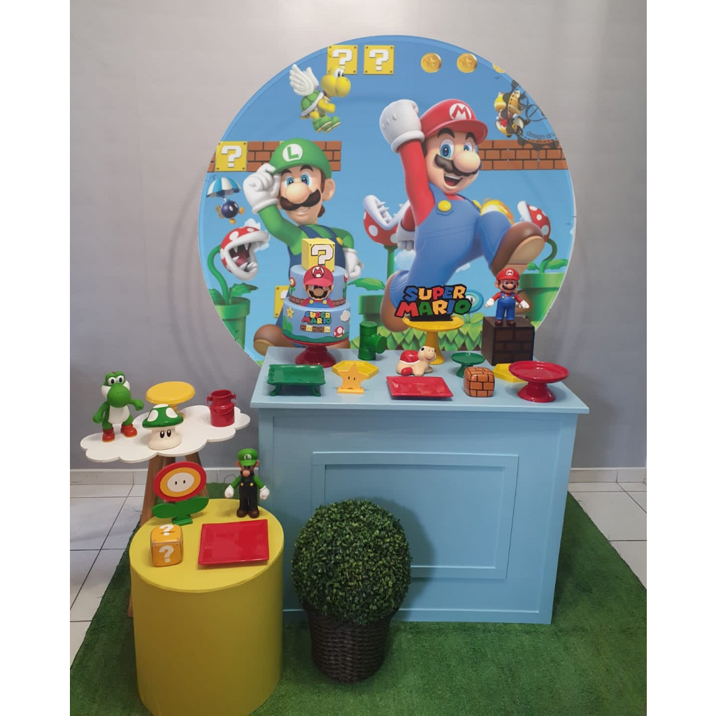 elementos decoração super mario DIY