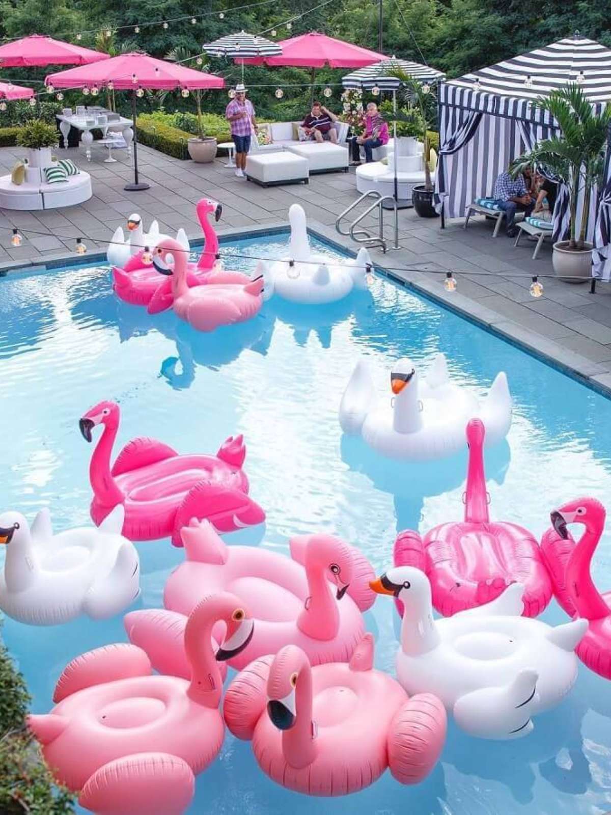ideias de festa tardezinha na piscina
