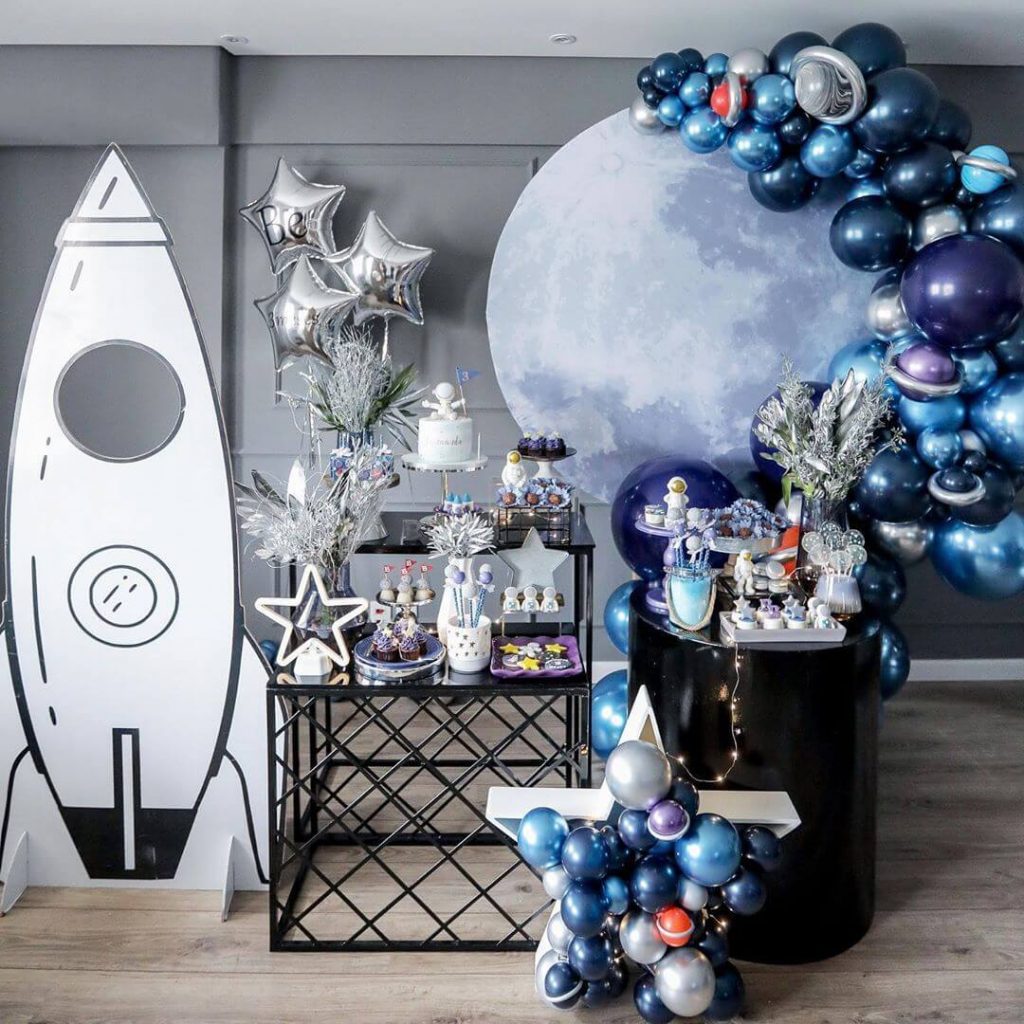 decoração tema astronauta