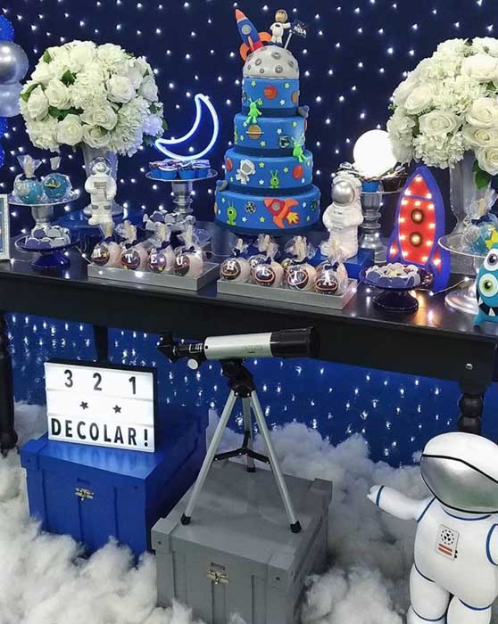 quanto custa decorar festa tema astronauta