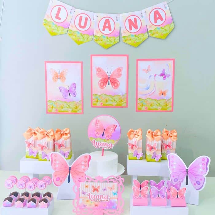 locação decoração jardim borboletas